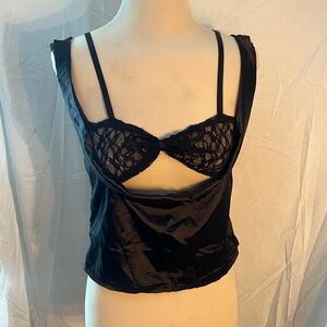 Chic Black Lace Bralette Top